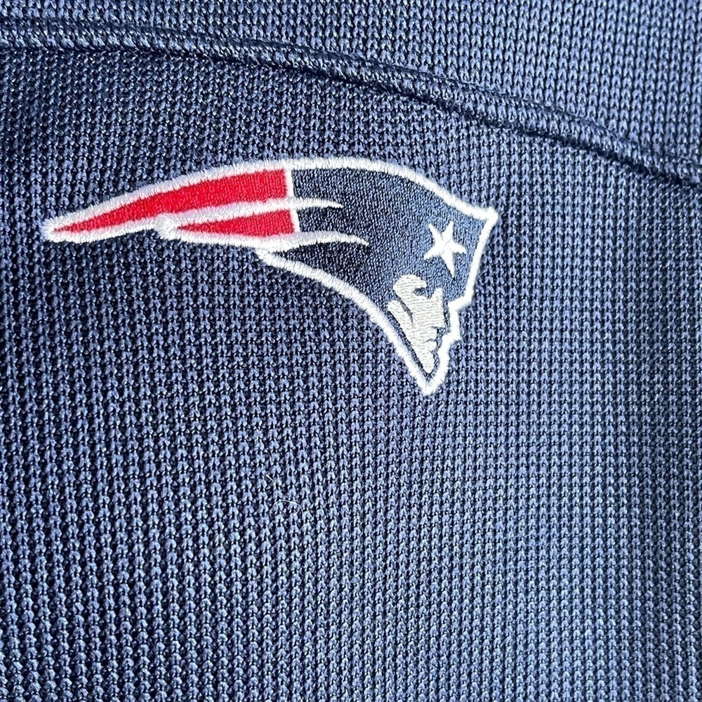 New England Patriots NFL Team Apparel Hooded Fleece Zip Jacket Men’s L Blue Red - Picture 11 of 16